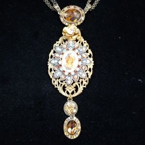 Repurposed Vintage Assemblage Necklace Handmade